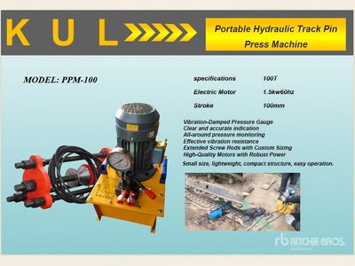 2025 KUL PPM-100 Hydraulic Track Pin Press Machine Attrezzatura industriale (Unused)