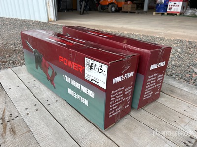 Quantity of (2) 2024 Powertek PT8810 Pneumatic Impact Wrench (Unused)