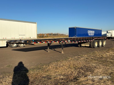 2009 Doepker 50 ft Tri/A Flatbed Oilfield Trailer