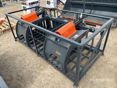 StanForge SG84 84 in 2500 lb Skeleton Skid Steer Grapple Bucket (Unused)