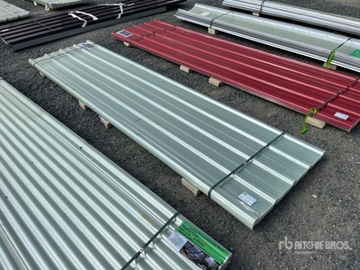 Quantity of (30) 12 ft x 3 ft Clear Corrugated Polycarbonate Roof Panel (Unused)