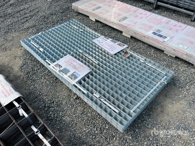 Quantity of (40) 12 Gauge 3 ft x 6 ft Galvanized Garden Mesh Steel (Unused)