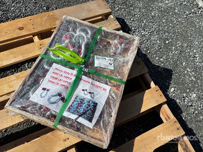 Quantity of (30) Heavy Duty D-Ring Shackle Set (Unused)