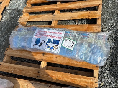 2.4 in x 33 ft Blue Heavy Duty Ratchet Straps Divers