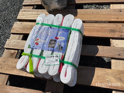 Quantity of (10) 3.9 in x 13 ft 11000 lbs Heavy Duty Industrial Polyester Lifting Strap Divers  (Unused)