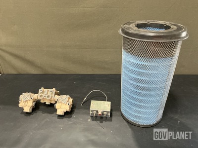 (3) Heater Control Boxes, (1) Relay Valve, (2) Air Filters & Assorted Items