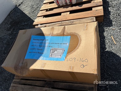 47.24 in x 19.68 in x 31.49 in Stainless Steel Sink With Carton Package Divers - Magasin, entrepôt, consommateur (Unused)