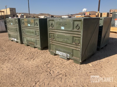 (6) Plastic Research Pallet Containers