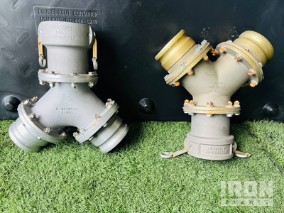Quantity of (10) Assorted 4"  WYE Fuel/Water Camlock Hose Fittings