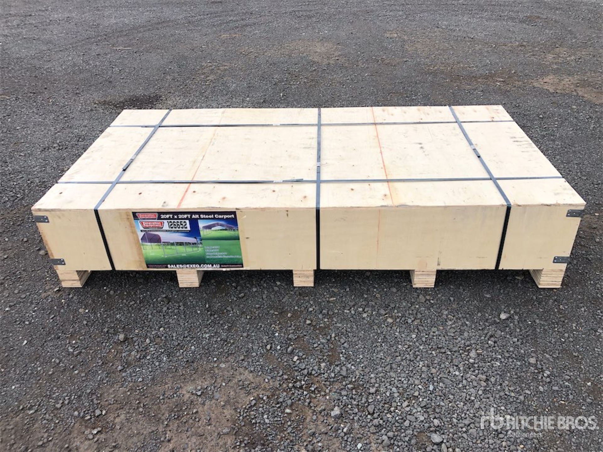 EXEQ M2020 20 ft x 20 ft Steel Carport (Unused)