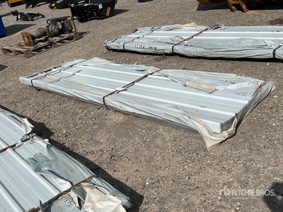 Quantity of (100) SKLP SKL100 9 ft 10 in x 36 in Galvalume Steel Sheets (Unused)