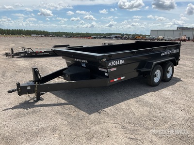 2026 Industrias America 7014R 14 ft T/A Dump Utility Trailer