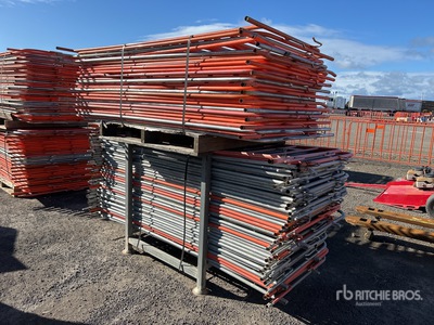 Quantity of 2100 mm Crowd Control Barriers