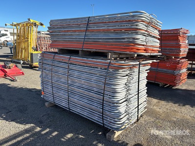 Quantity of 2100 mm Crowd Control Barriers