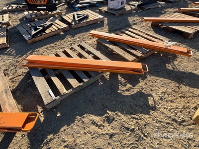 Quantity of (2) Pallets of 2025 Wolverine EX-66-78L&EX-66-84L 76 in Fork Extensions (Unused)