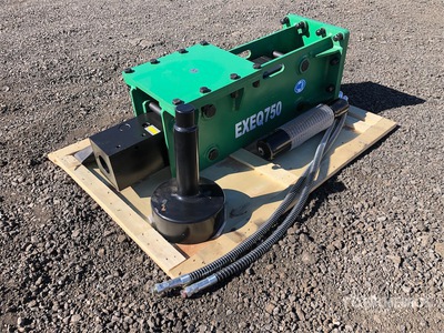 EXEQ 750P Dual Use Excavator / Skid Steer Post Driver - Fits 6 - 8 ton Excavators (Unused)