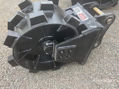 EXEQ 350 mm Q/C Excavator Compaction Wheel - Fits 5 Ton (Unused)