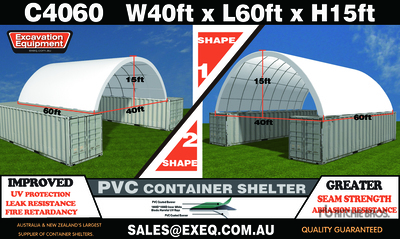 EXEQ 40 ft x 60 ft x 15 ft Schronienie na Kontenerach (Unused)