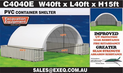 EXEQ 40 ft x 40 ft x 15 ft Schronienie na Kontenerach (Unused)