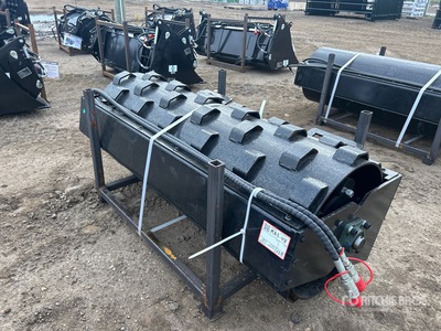 GIYI 58 in Padfoot Skid Steer Vibratory Roller (Unused)