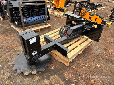 2025 GIYI GY-TS28 28 in Skid Steer Tree Saw スキッドステア付属部品 (Unused)