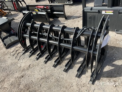 2025 GIYI GYCLG72C 72 in Log Skid Steer Grapple (Unused)