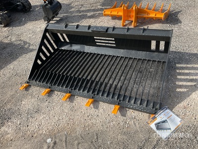 2025 GIYI RB66 66 in Rock Skid Steer Bucket (Unused)