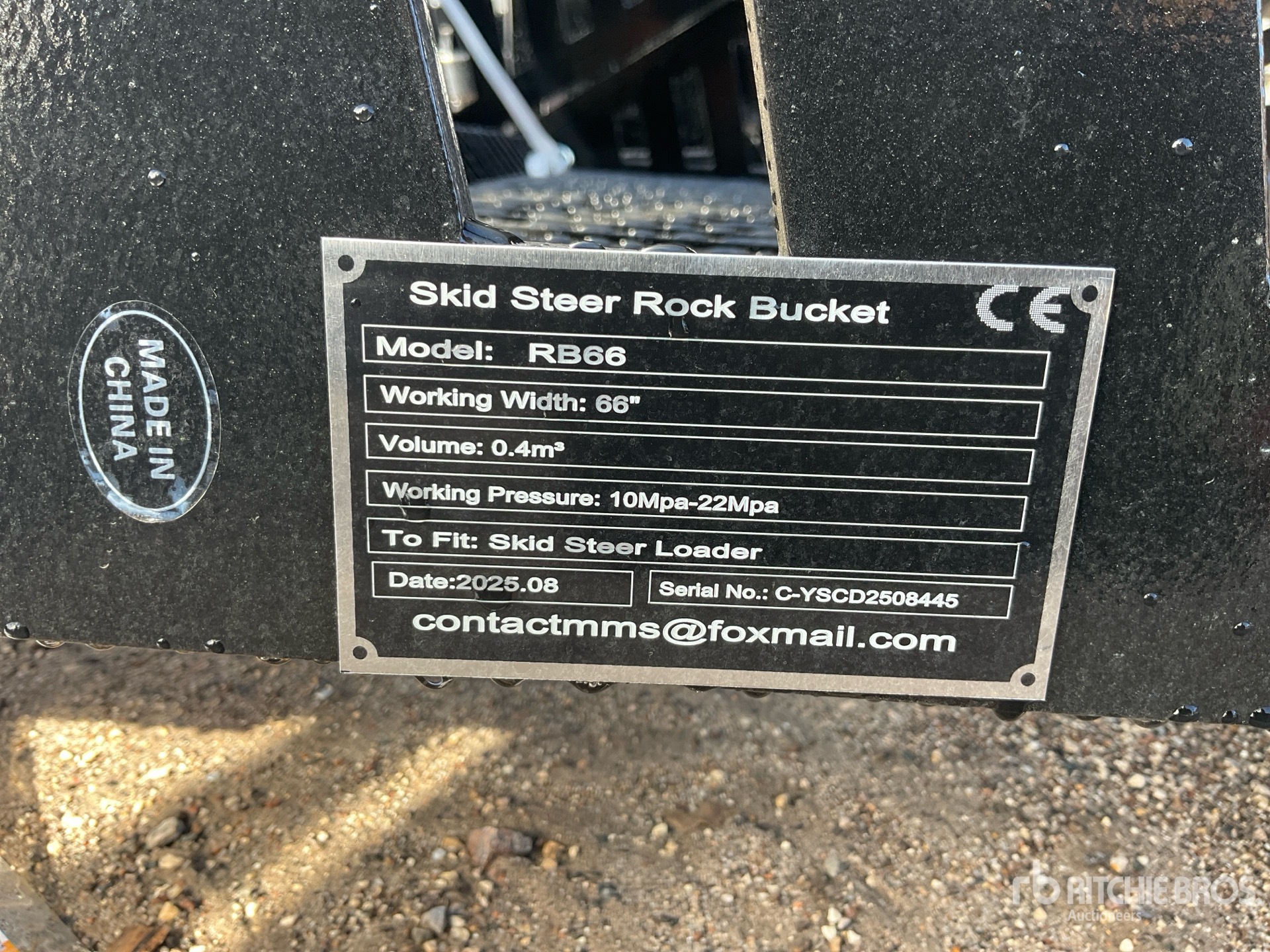 2025 GIYI GY-RB66 Rock bucket (Unused)