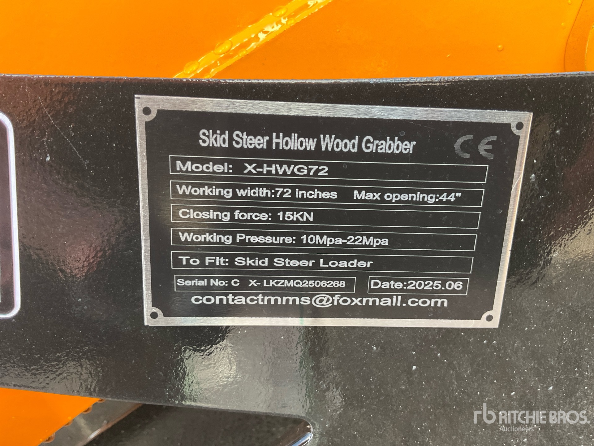 2025 GIYI GY-HWG72C Skid Steer Grapple (Unused)