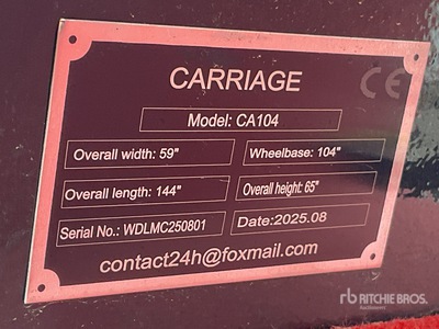 2025 SKLP SK-CA104 12 ft Horse Trailer (Unused)