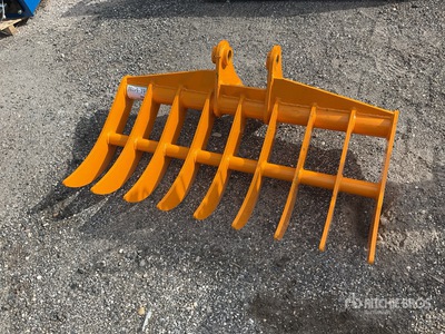 2025 GIYI 44 in Excavator Rake - Fits Cat 305 (Unused)