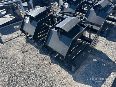 2025 GIYI GY-HWG72C 72 in Skeleton Skid Steer Grapple Bucket (Unused)