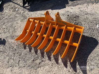 2025 GIYI 44 in Excavator Rake - Fits CAT 305 (Unused)