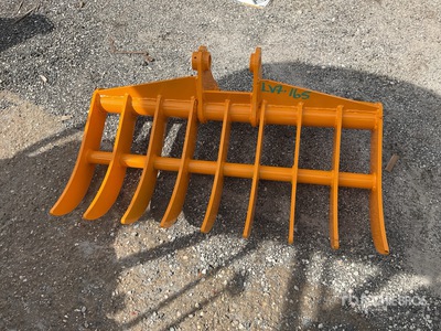 2025 GIYI 44 in Excavator Rake - Fits Cat 305 (Unused)