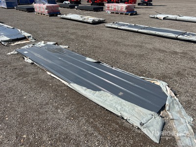 Quantity of (50) SKLP SKL50 12 ft Galvanized Steel Siding Roofing Sheets (Unused)