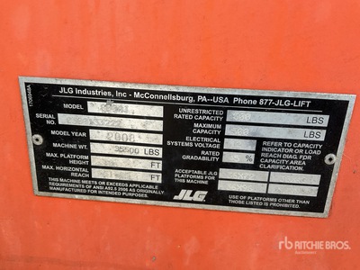 2008 JLG 800AJ 4WD Diesel Articulating Boom Lift