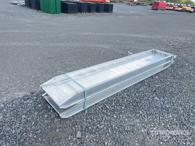 Quantity of (2) 2025 C.L.M. 148.30L Aluminum Loading Ramps (Unused)