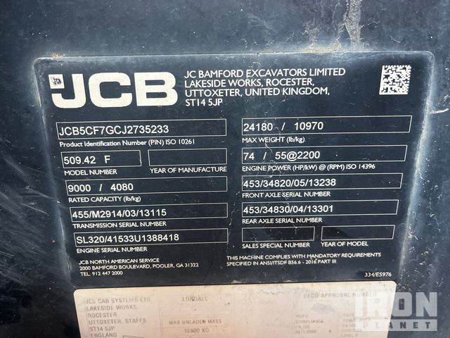 MANIPULADOR 2018 JCB