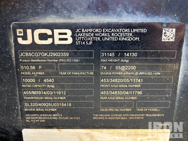 MANIPULADOR 2018 JCB