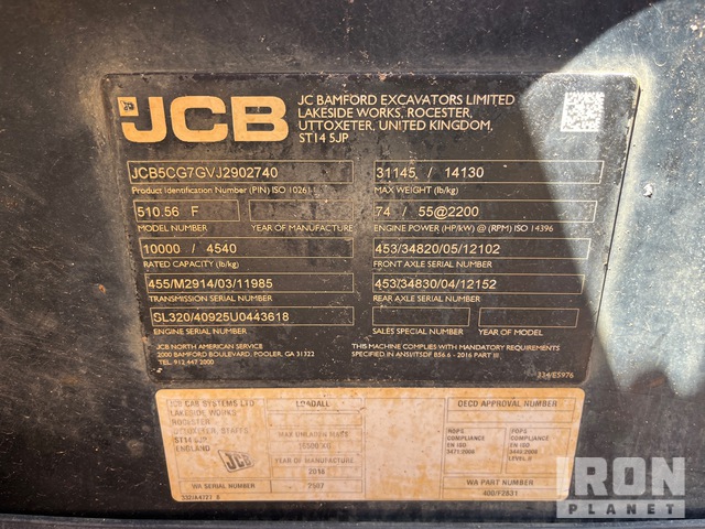 MANIPULADOR 2018 JCB