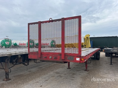 1988 Aztec 40 ft T/A Flatbed Trailer