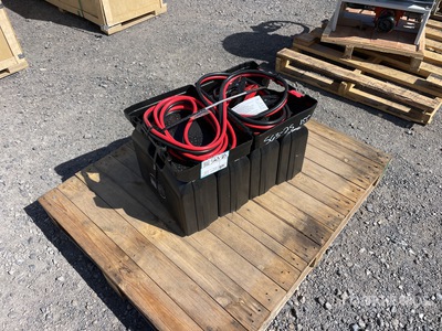 Quantity of (5) 25 Ft 800 Extra Heavy Duty Amp Booster Cable (Unused)
