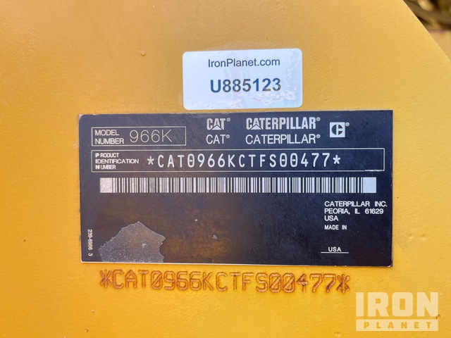 CARGADOR FRONTAL 2012 CATERPILLAR 966K