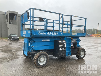 2015 Genie GS-3384 RT Dual Fuel 4x4 Scissor Lift