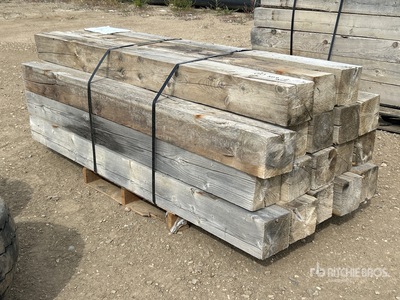 Quantity of (18) 6 in x 6 in x 6 ft Cribbing