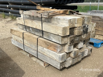Quantity of (37) 6 in x 6 in x 6 ft Cribbing