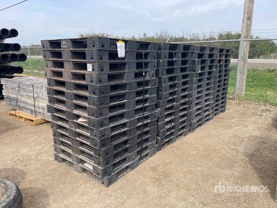 Quantity of (56) Plastic Pallets