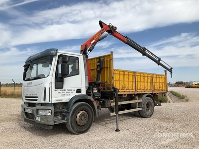 2007 Palfinger PK7501 Knuckle Boom on 2007 Iveco ML180E25K 4x2 Kipper-Lkw mit Kran