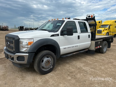 2012 Ford F-450 XL 4x4 Crew Cab Flatbed Truck