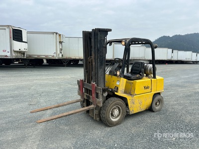 1985 Yale GLP050RCJUAE086 5000 lb Pneumatic Tire Forklift